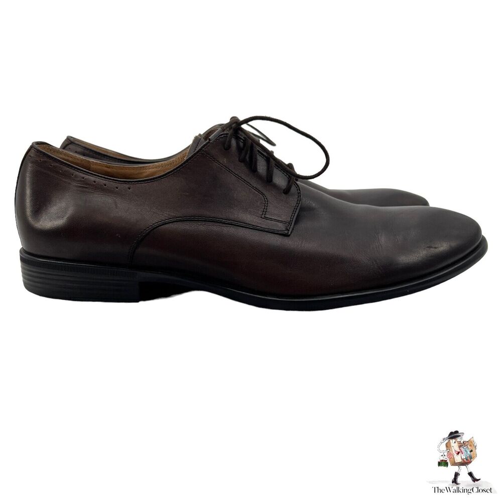 Warfield & Grand Oxford Shoes Mens 13 Brown Leather "Carbon" Business Formal